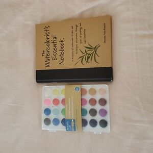 Watercolor paints & Book